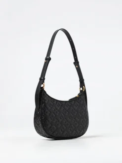 Borsa Half Moon Mini Pinko in pelle con logo goffrato