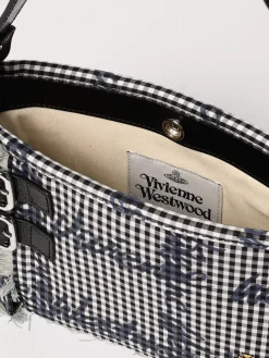 Borsa Heather Vivienne Westwood in vichy di cotone stampato
