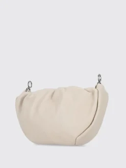 Borsa Hobo Brioche Brunello Cucinelli in pelle soft con Precious Chain