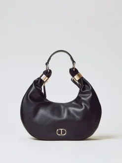 Borsa hobo 'Eclipse' con anelli Twinset