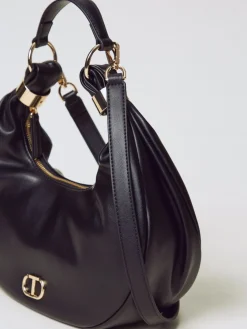 Borsa hobo 'Eclipse' con anelli Twinset