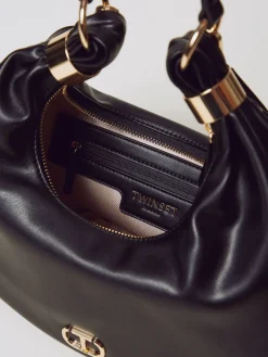 Borsa hobo 'Eclipse' con anelli Twinset