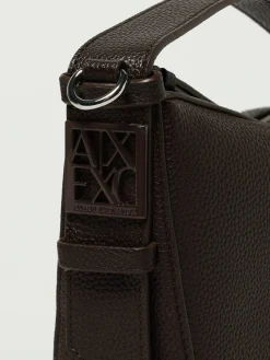 Borsa Hobo in pelle sintetica a grana Armani Exchange