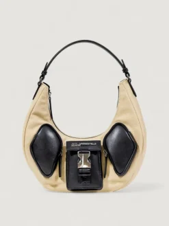 Borsa Hobo Karl Lagerfeld in canvas e pelle sintetica