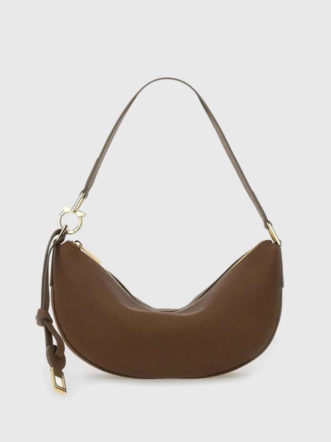 Borsa Hobo S Ferragamo in pelle a grana
