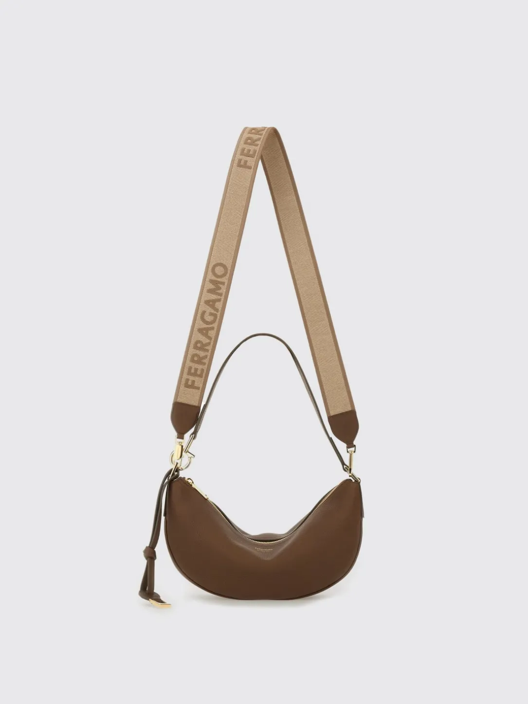 Borsa Hobo S Ferragamo in pelle a grana