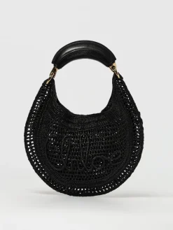 Borsa Hobo Summer Banana Chloè in rafia crochet