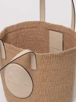 Borsa Horse Medal Chloè in rafia e pelle