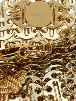 Borsa Iconic 1969 Rabanne in maglia d'alluminio