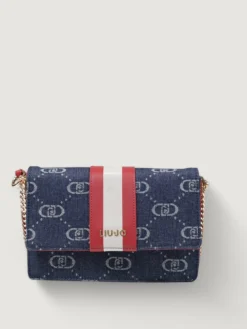 Borsa in denim con monogramma all-over Liu Jo