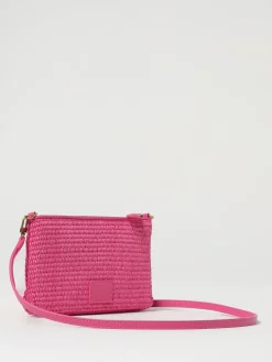 Borsa in rafia crochet con tracolla rimovibile Pinko
