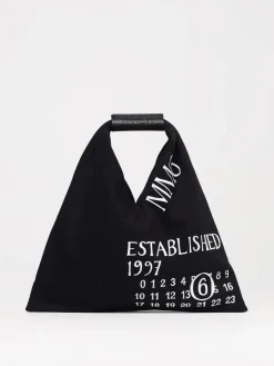 Borsa Japanese MM6 Maison Margiela in cotone con stampa logo