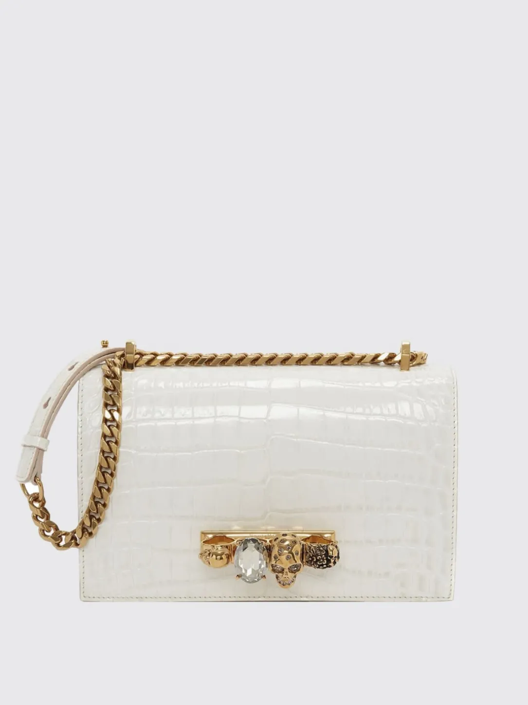 Borsa Jewelled McQueen in pelle