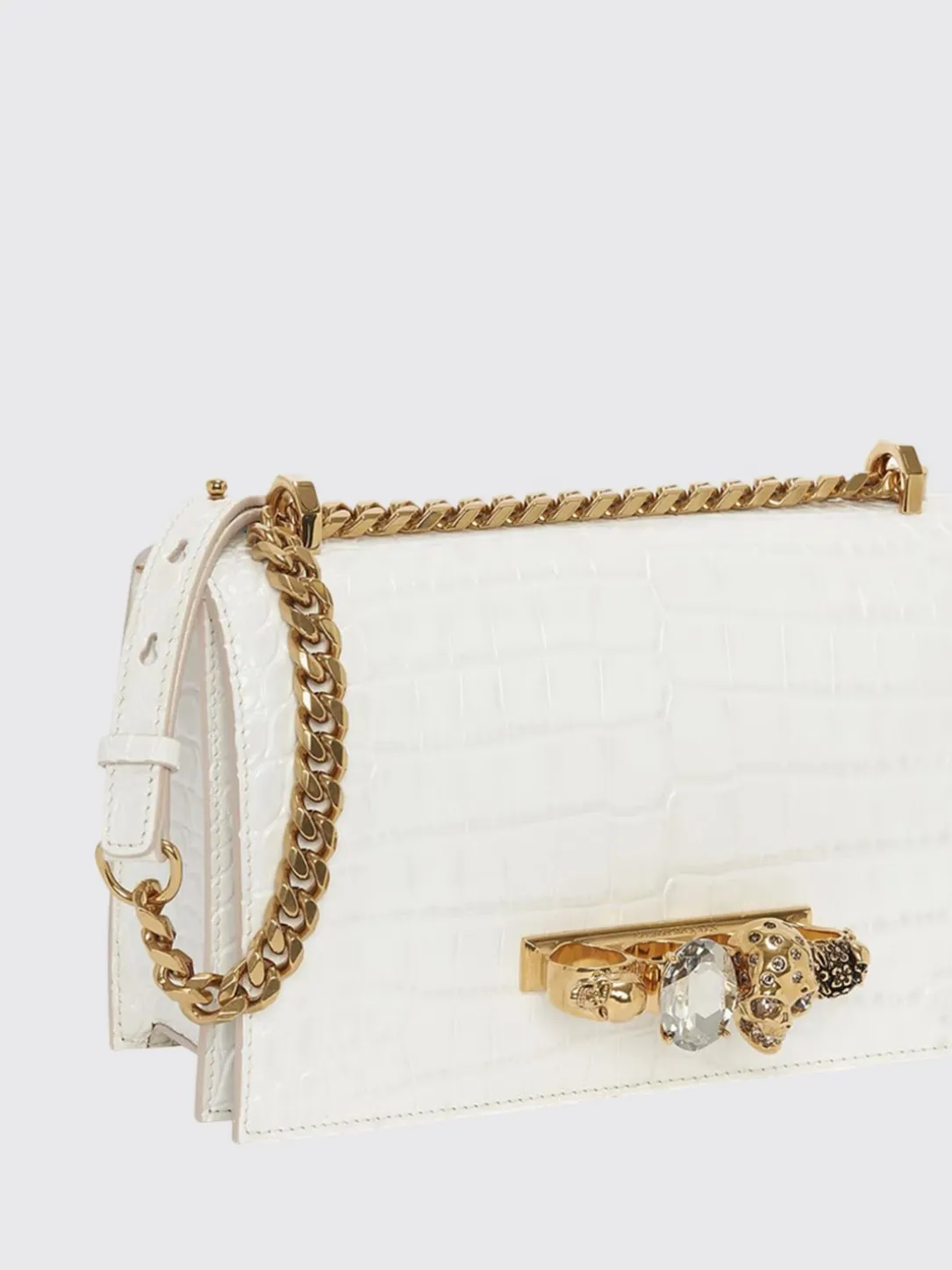 Borsa Jewelled McQueen in pelle