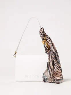 Borsa Just Cavalli in pelle sintetica con foulard stampa animalier