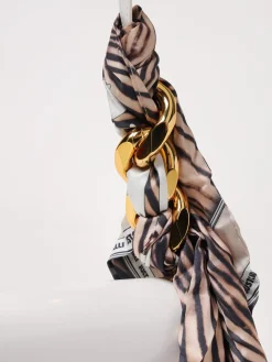 Borsa Just Cavalli in pelle sintetica con foulard stampa animalier