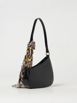 Borsa Just Cavalli in pelle sintetica spazzolata con foulard animalier