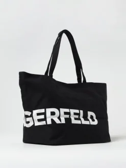 Borsa Karl Lagerfeld in canvas con stampa logo