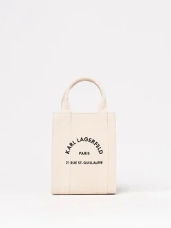 Borsa Karl Lagerfeld in canvas con stampa logo