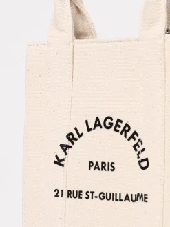 Borsa Karl Lagerfeld in canvas con stampa logo