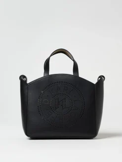 Borsa Karl Lagerfeld in pelle con logo traforato