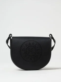 Borsa Karl Lagerfeld in pelle con logo traforato
