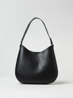Borsa Karl Lagerfeld in pelle con logo traforato
