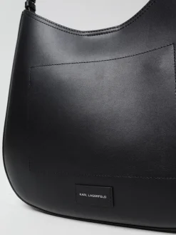 Borsa Karl Lagerfeld in pelle con logo traforato