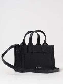 Borsa Karl Lagerfeld in pelle sintetica a grana con logo embossed