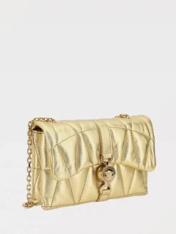 Borsa Kleio Versace in nappa laminata matelassè