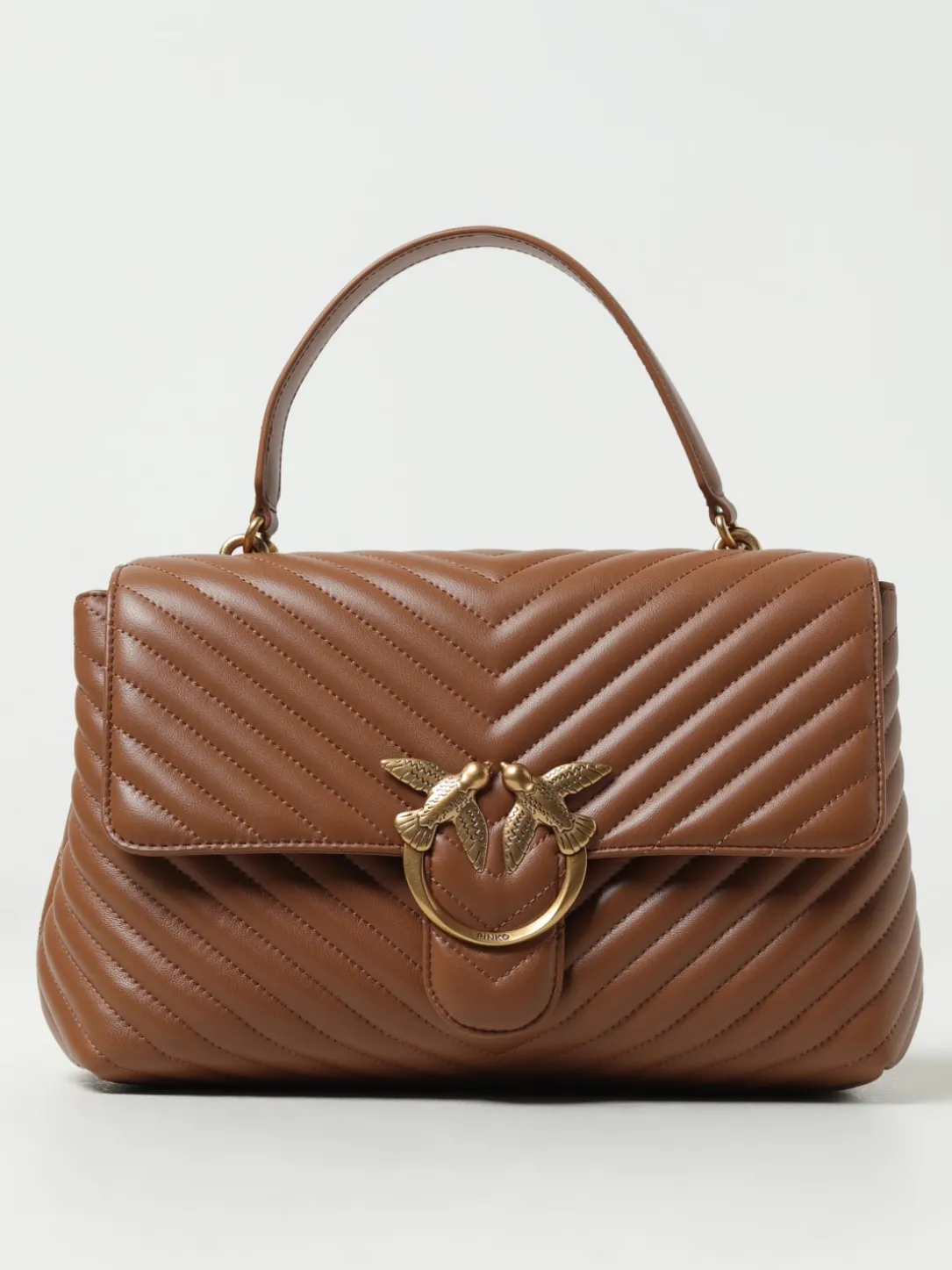 Borsa Lady Love Puff Pinko in nappa trapuntata chevron