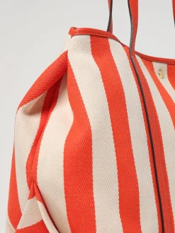 Borsa Lauren Ralph Lauren in canvas di cotone a righe