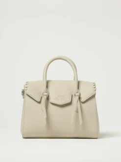 Borsa Laya Small Secret Pon-Pon in pelle sintetica a grana