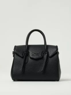 Borsa Laya Small Secret Pon-Pon in pelle sintetica a grana