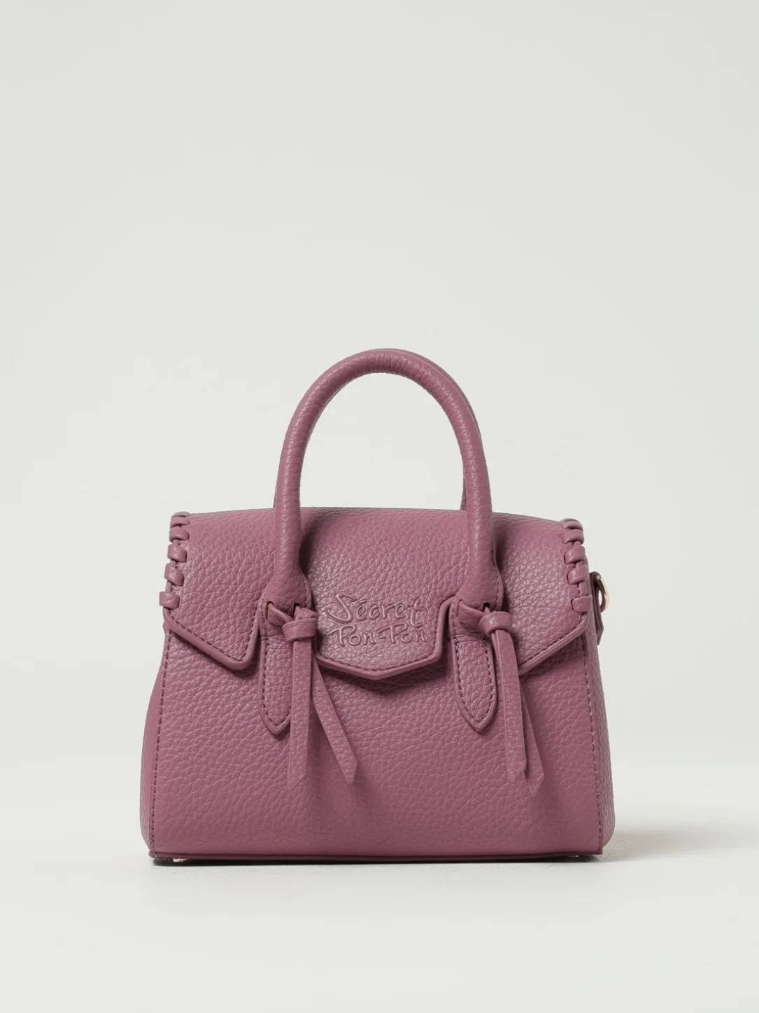 Borsa Laya XSmall Secret Pon-Pon in pelle sintetica a grana