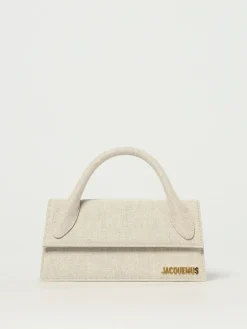 Borsa Le Bambino Long Jacquemus in canvas di cotone e lino