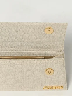 Borsa Le Bambino Long Jacquemus in canvas di cotone e lino