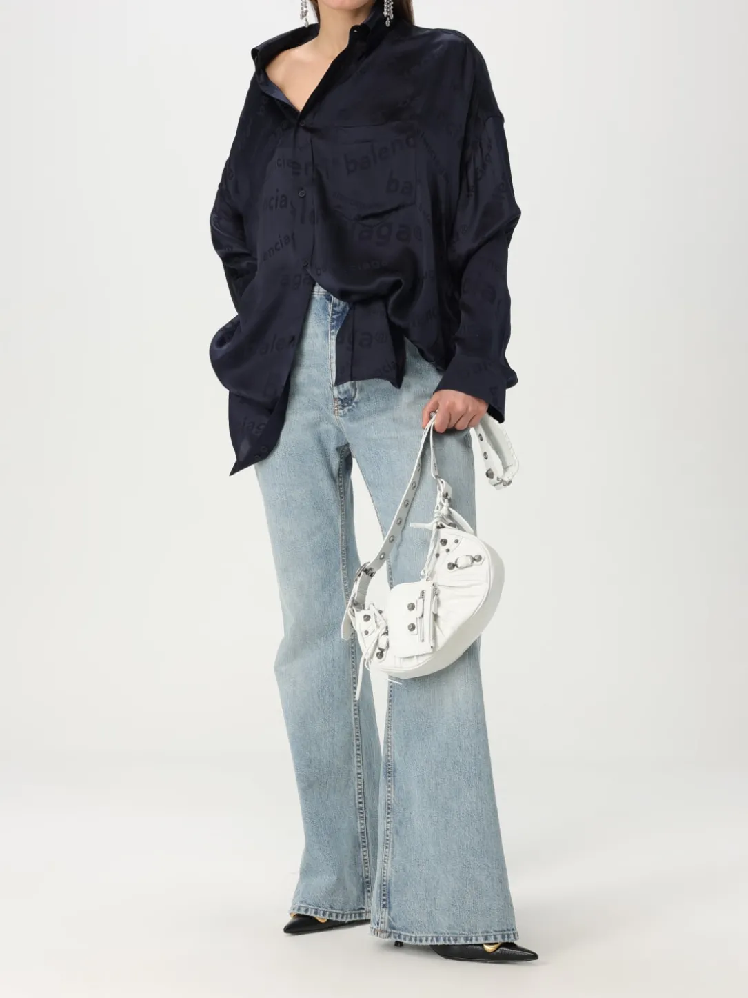 Borsa Le Cagole XS Balenciaga in pelle Arena