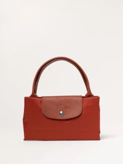 Borsa Le Pliage M Longchamp in nylon e pelle a grana