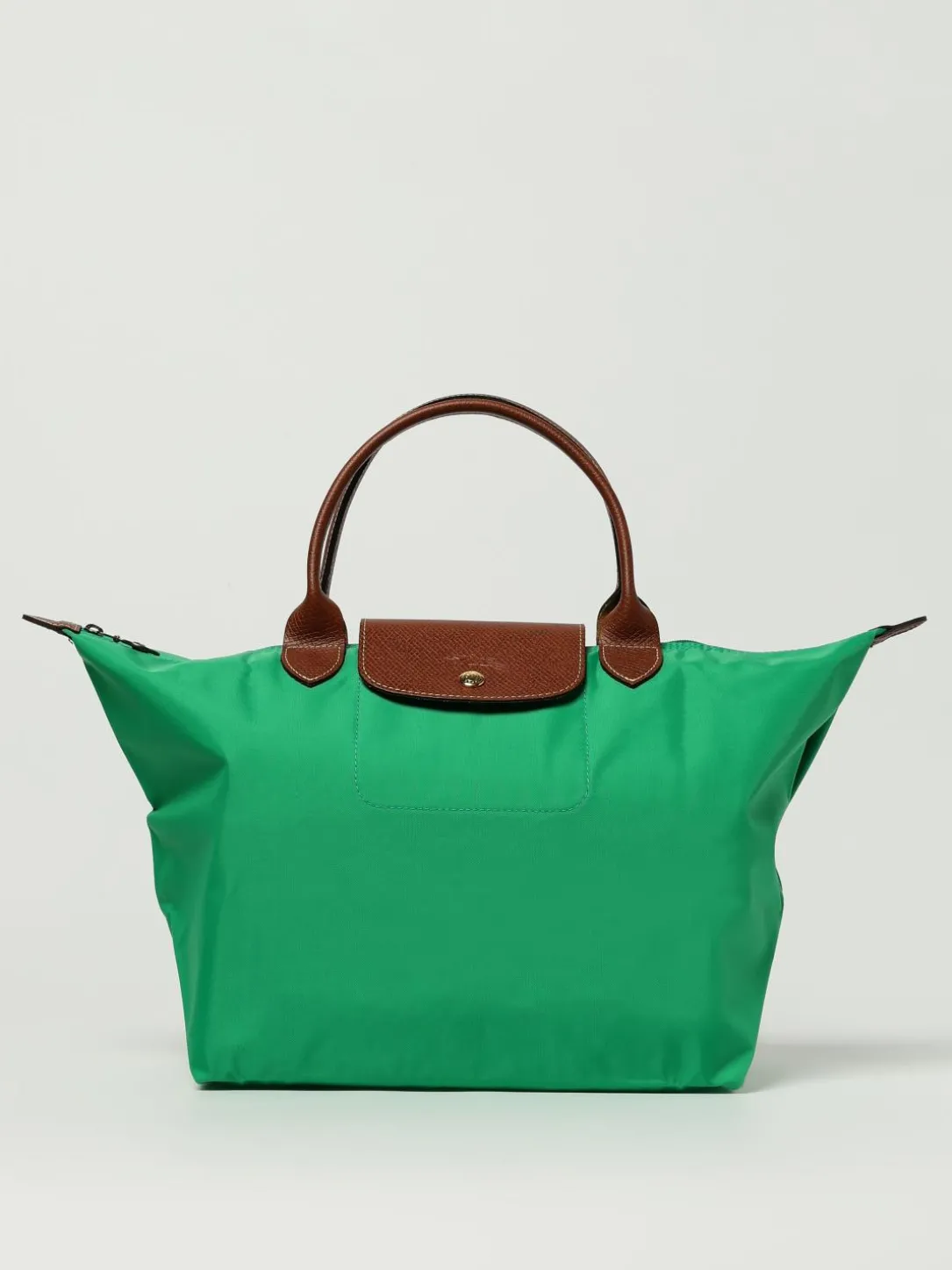 Borsa Le Pliage Original M Longchamp in nylon riciclato e pelle