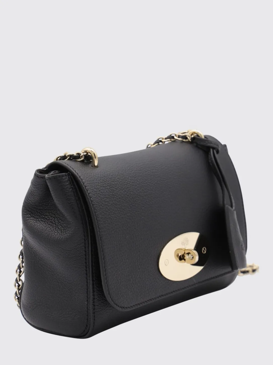 Borsa Lily Mulberry in pelle a grana