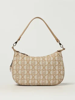 Borsa Liu Jo in canvas con logo jacquard