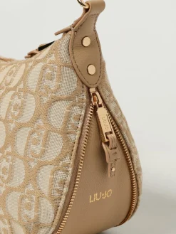 Borsa Liu Jo in canvas con logo jacquard