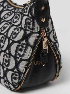 Borsa Liu Jo in canvas con logo jacquard