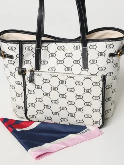 Borsa Liu Jo in pelle sintetica a grana con monogram all over