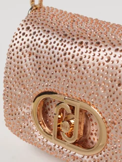 Borsa Liu Jo in viscosa con strass all over