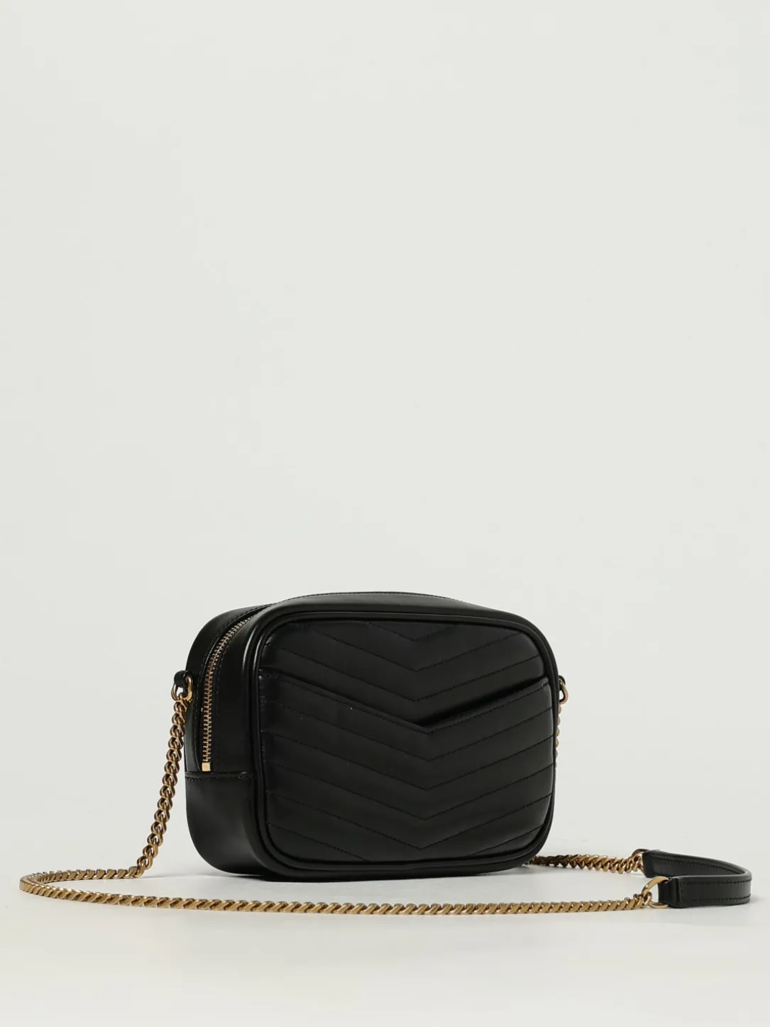 Borsa Lou Mini Saint Laurent in nappa trapuntata chevron