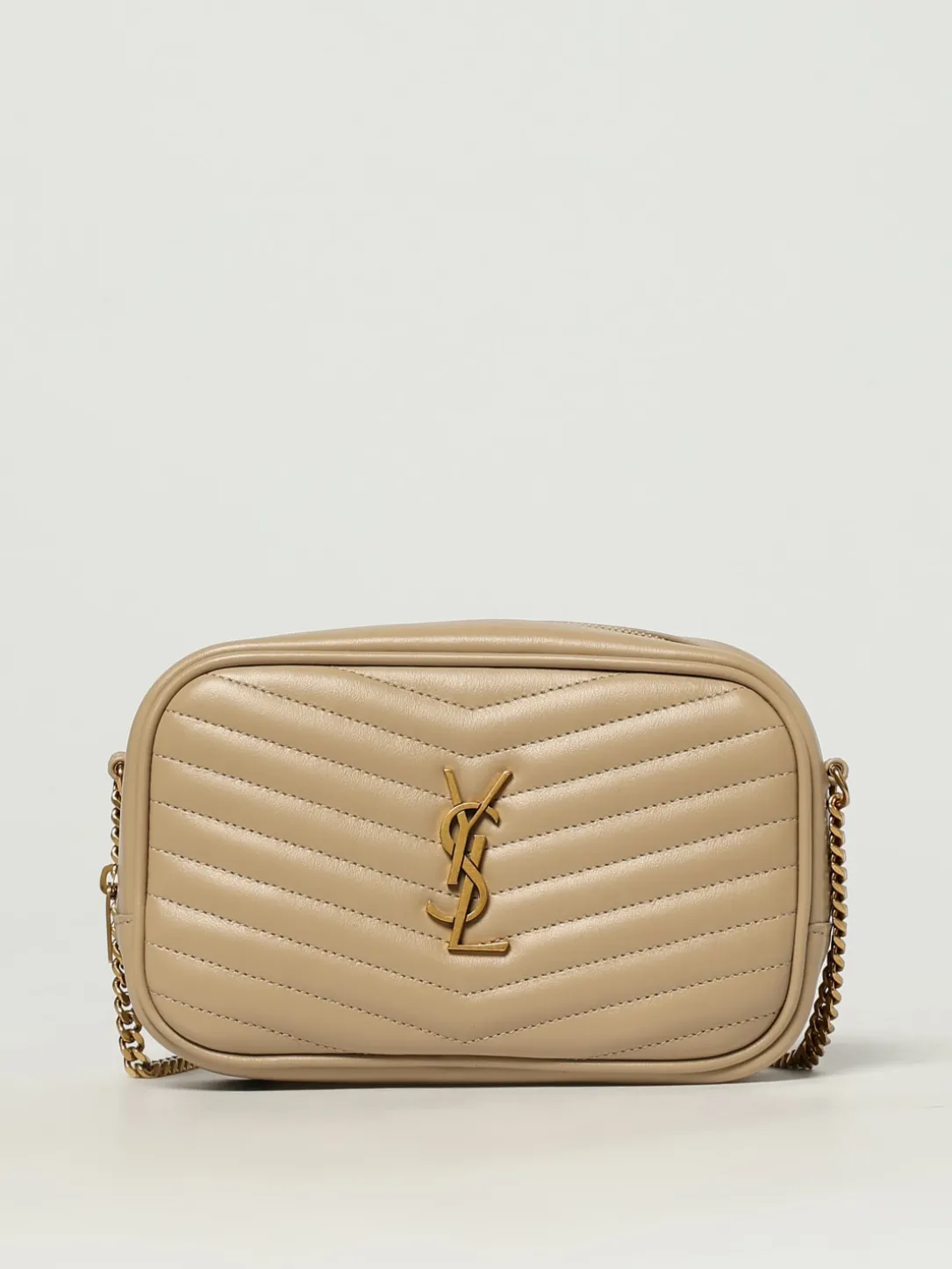 Borsa Lou Mini Saint Laurent in nappa trapuntata chevron