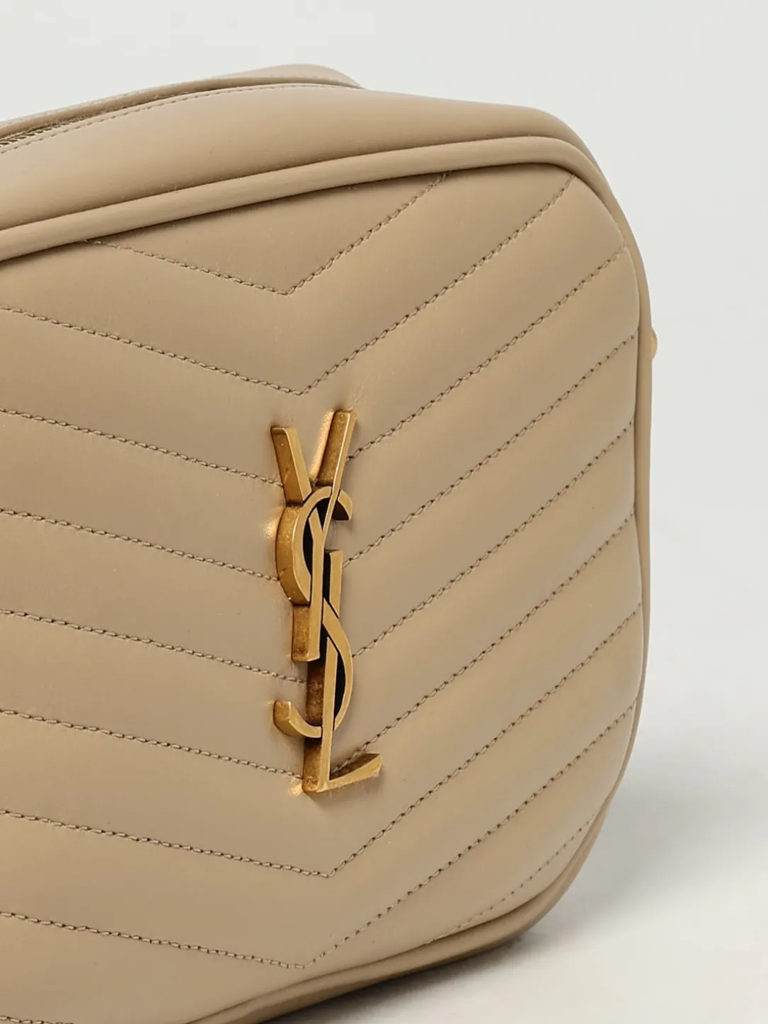 Borsa Lou Mini Saint Laurent in nappa trapuntata chevron