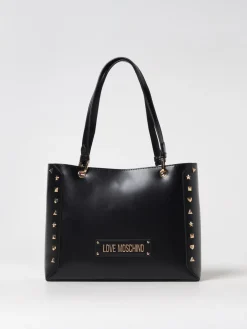 Borsa Love Moschino in pelle sintetica con borchie